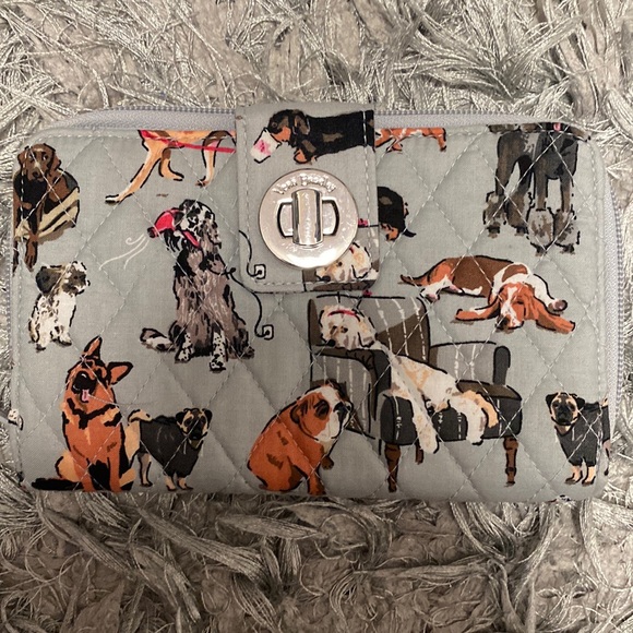 Vera Bradley Bags Vera Bradley Rfid Turn Lock Wallet In Dog Show